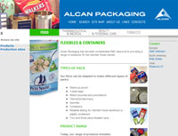 Alcan Packaging website